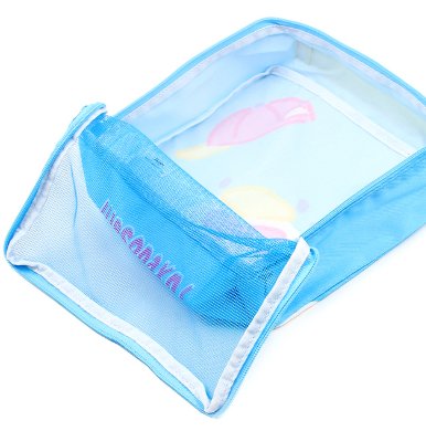 Sanrio Tuxedo Sam Colourful World Mesh Panel Storage Case Bag