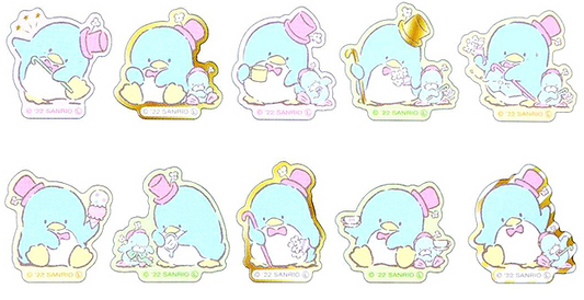 Sanrio Tuxedo Sam Seal Sticker Flakes Pack | Official Kawaii Gift Ideas ...
