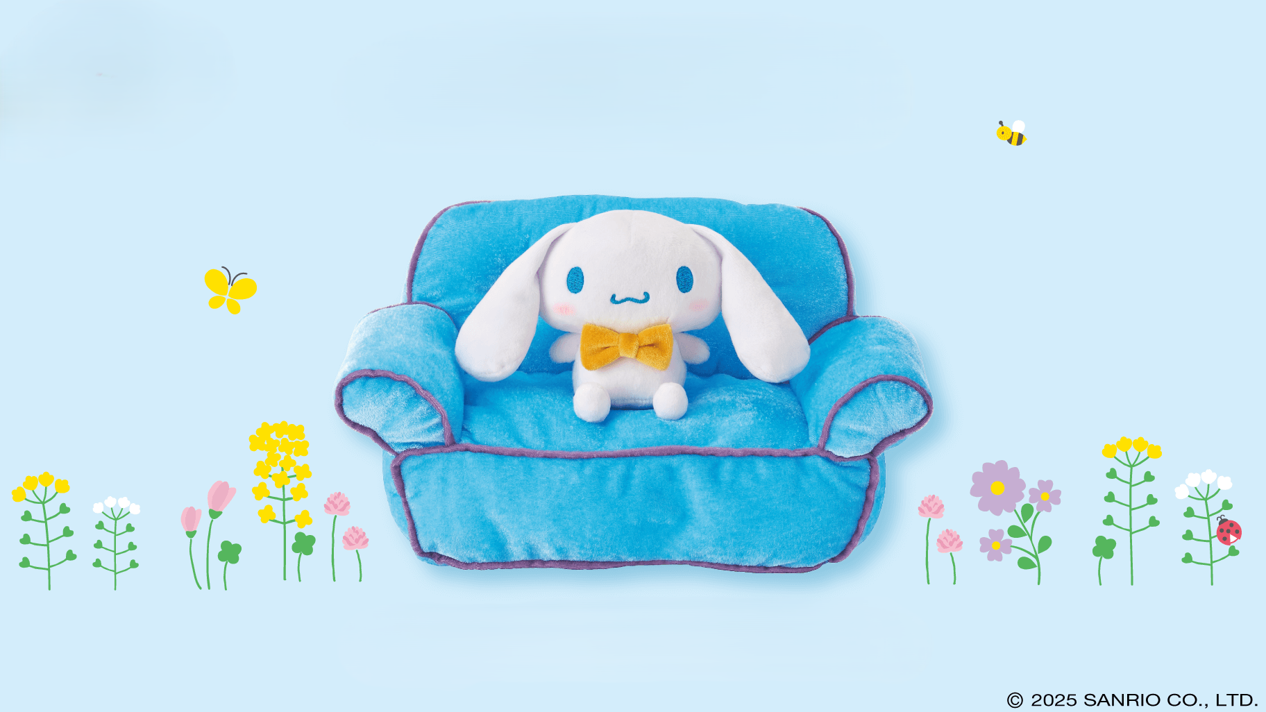 Sanrio Cinnamoroll Relaxing on Sofa Plush
