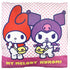 Sanrio My Melody & Kuromi Vintage Series Square Cushion