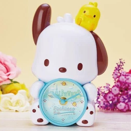 Sanrio City Cycling Series Pochacco Table Clock