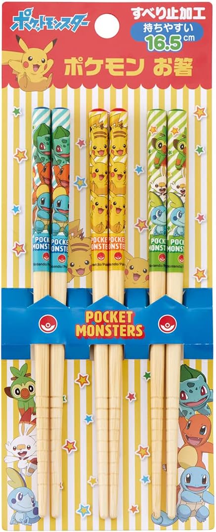 Skater Pokémon Bamboo Chopstick Set