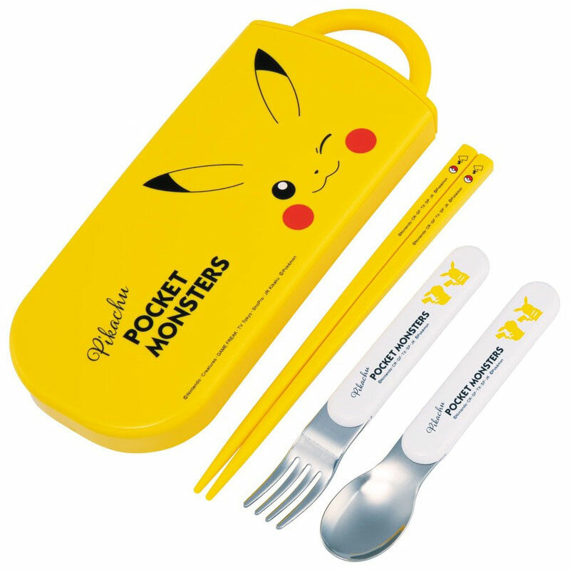 Skater Pokémon Pikachu Cutlery Set with Case