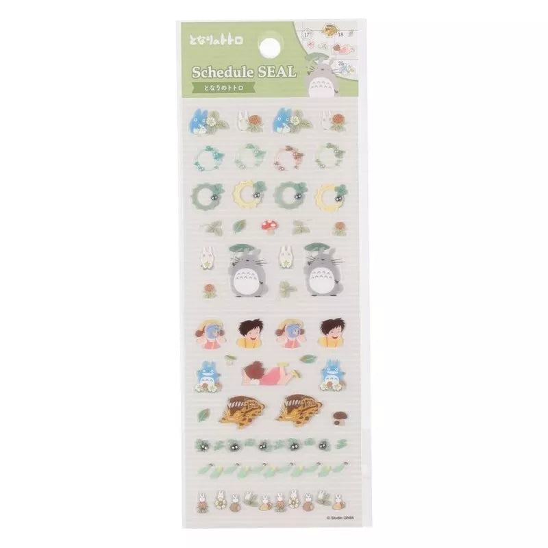 Studio Ghibli My Neighbour Totoro Schedule Seal Stickers