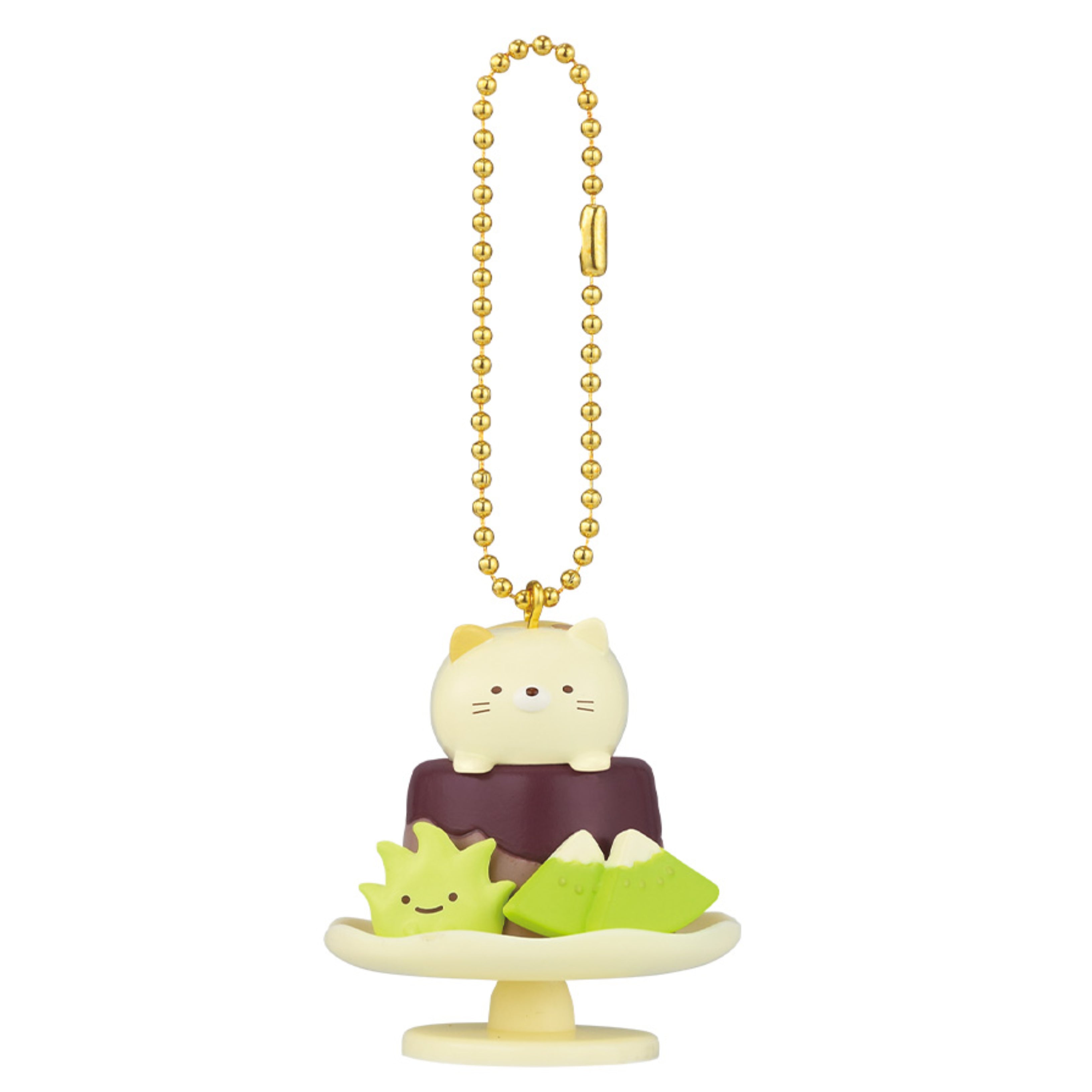 San-X Sumikko Gurashi Chocolate Fair Neko & Zassou Figure Keychain