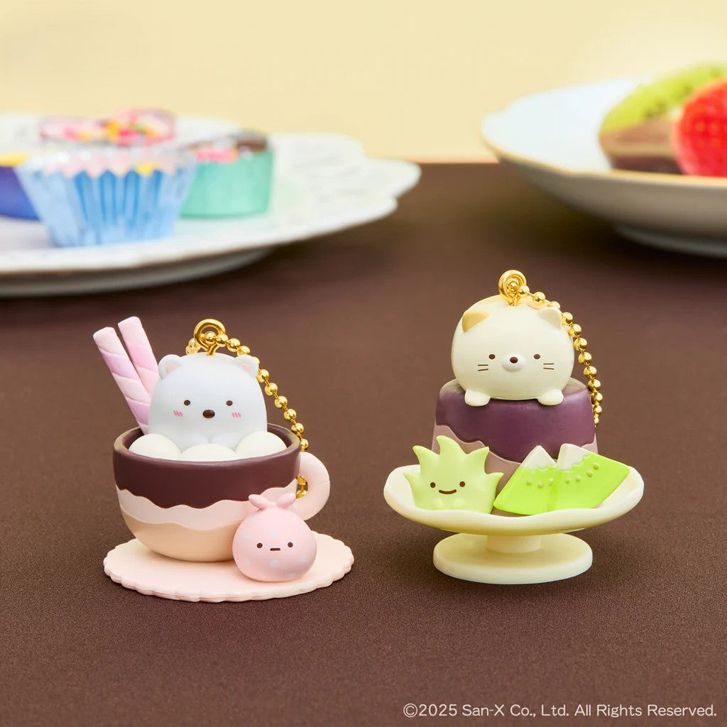 San-X Sumikko Gurashi Chocolate Fair Neko & Zassou Figure Keychain