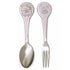 San-X Sumikko Gurashi Chocolate Fair Tonkatsu & Ebi Furai no Shippo Cutlery Spoon & Fork Set