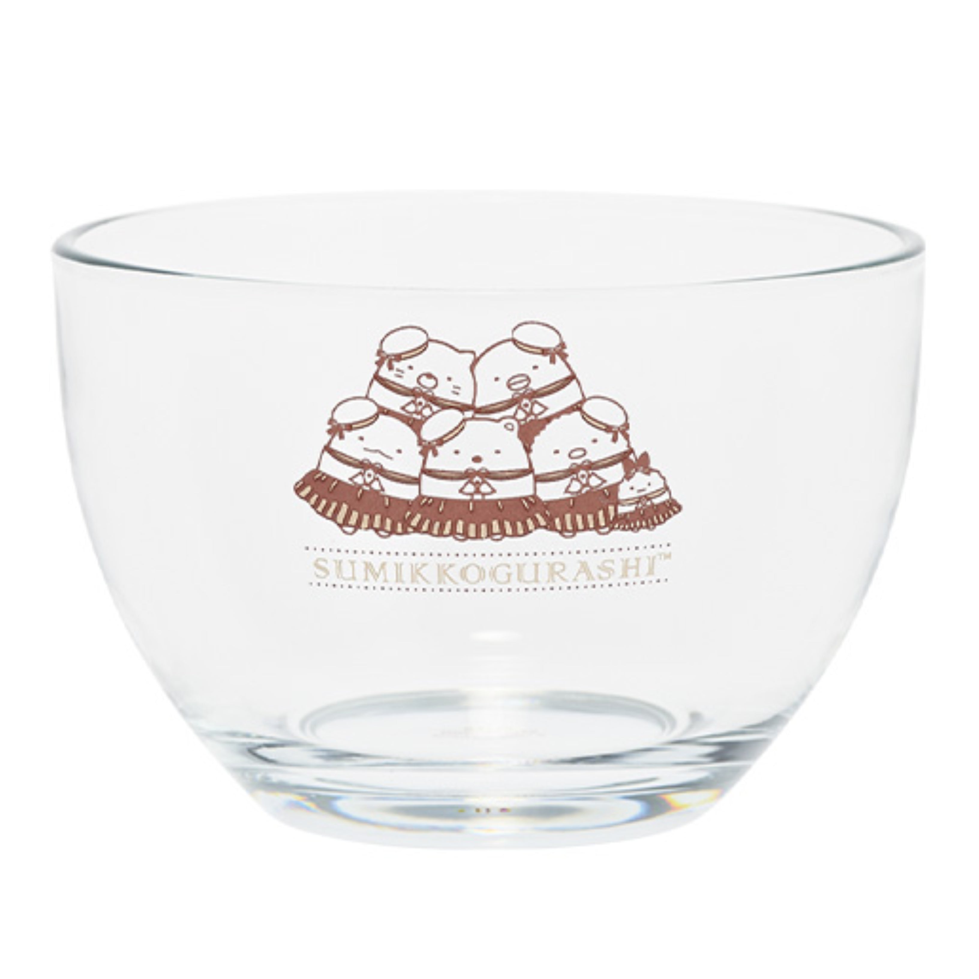 San-X Sumikko Gurashi Chocolate Fair Small Glass Bowl - Brown