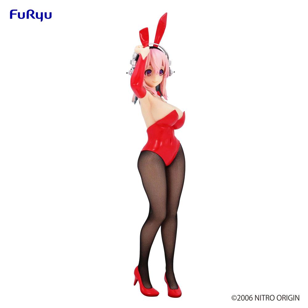 Super Sonico BiCute Bunnies PVC Statue Super Sonico Figure Red Ver.