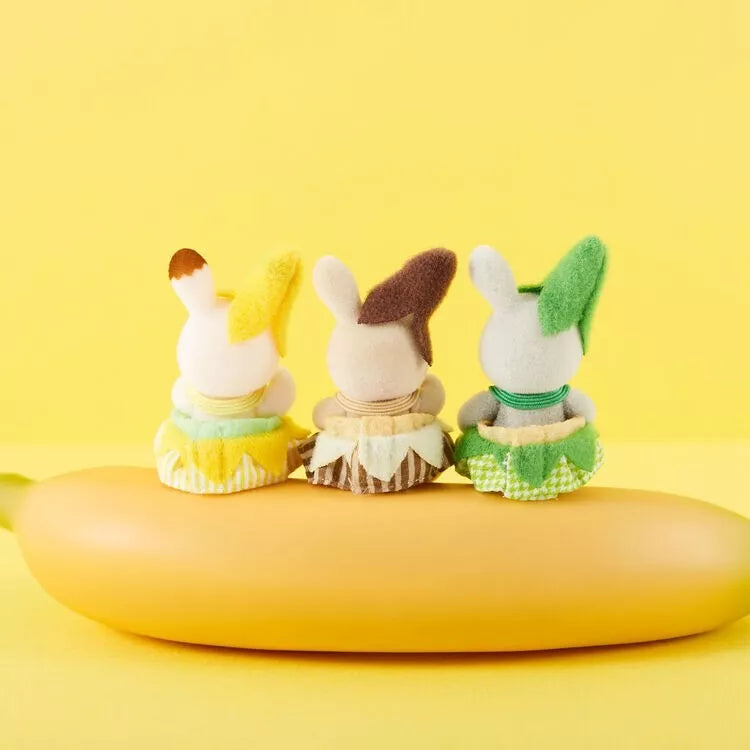 Sylvanian Families Banana Baby Rabbit Trio (Japanese Edition)