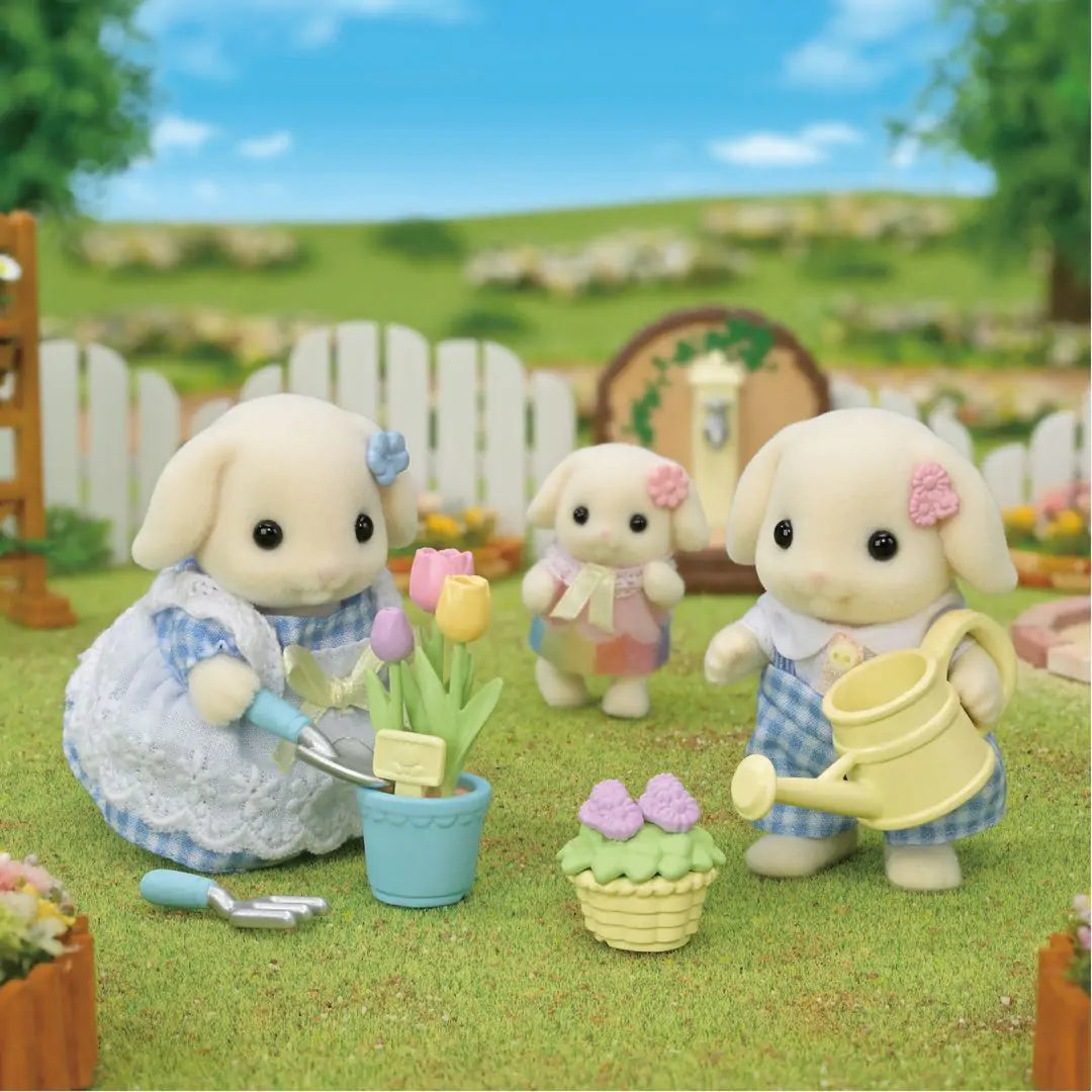 Sylvanian Families Blossom Gardening Set - Flora Rabbit Sister & Brother