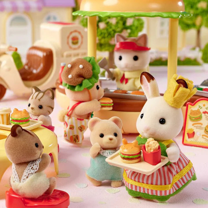 Sylvanian Families Hamburger Costume Burger Buddies Set (Japanese Edition)