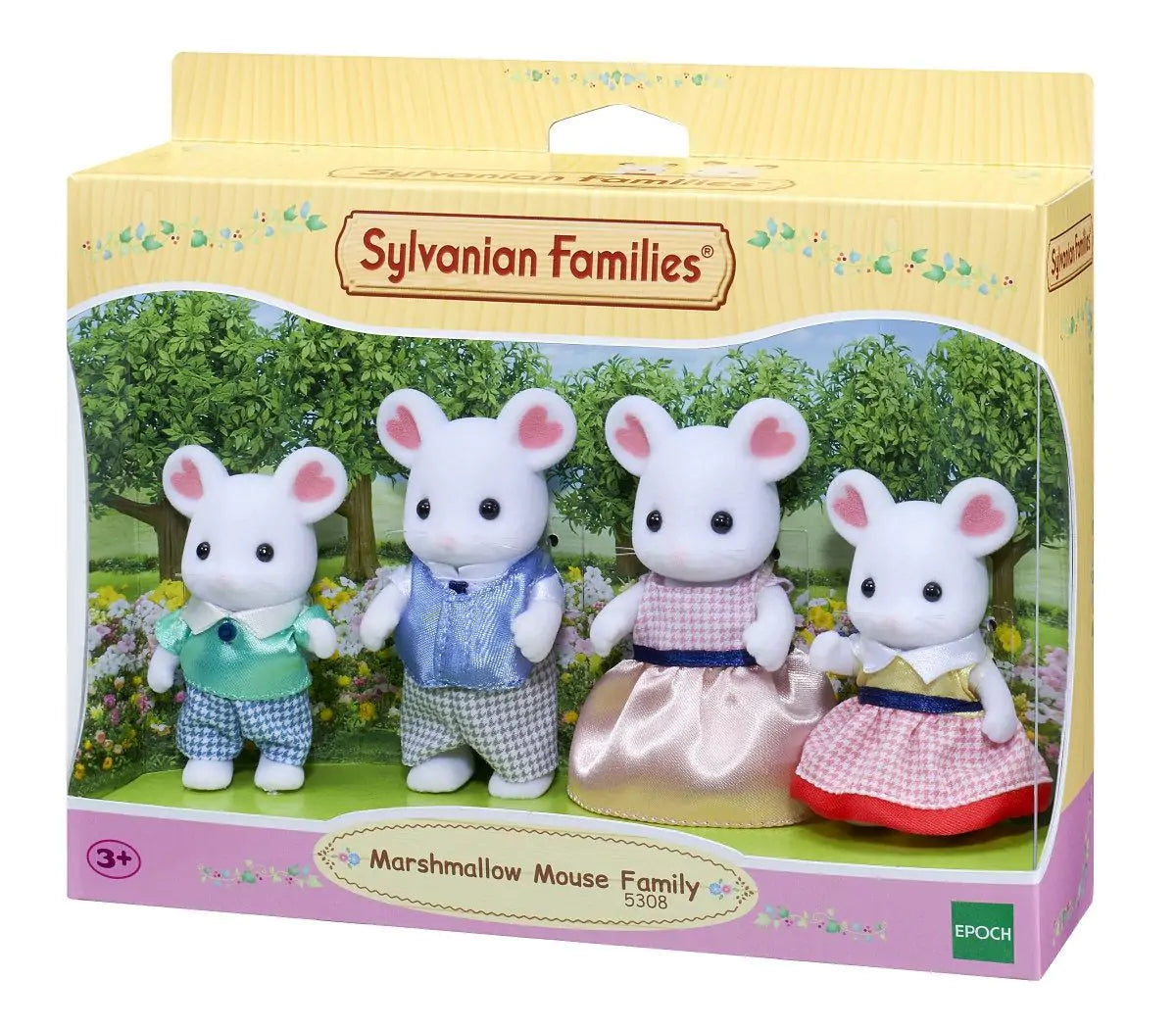 Sylvanian Families Marshmallow Mouse Family