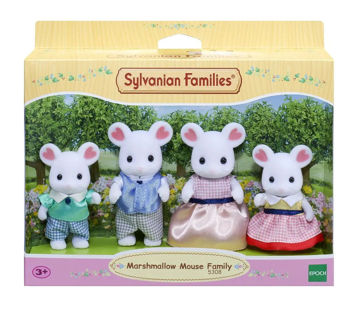 Sylvanian Families Marshmallow Mouse Family