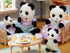 Sylvanian Families Pookie Panda Family