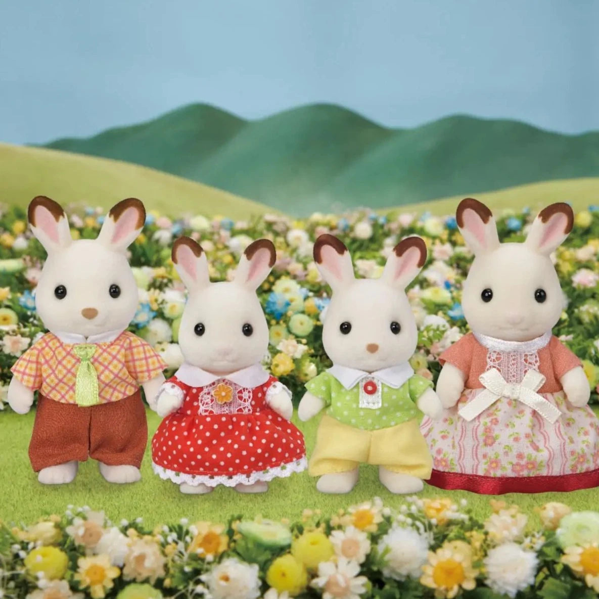 Sylvanian Families Chocolate Rabbit Family