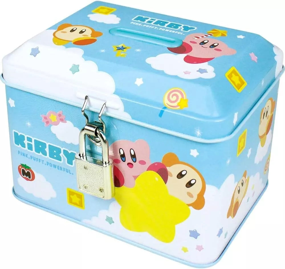 T's Factory Kirby Adventure Metal Storage Box Coin Bank with Lock