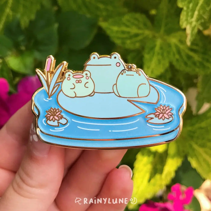 Rainylune Frog Pond Pin