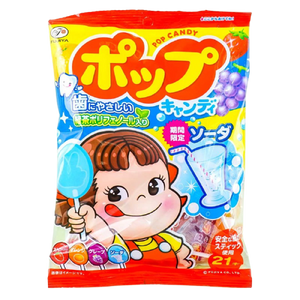 Fujiya Peko-chan Pop Candy Assorted Flavoured Lollipops