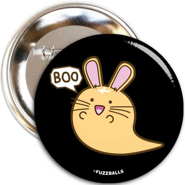 Fuzzballs Boo Bunny Badge