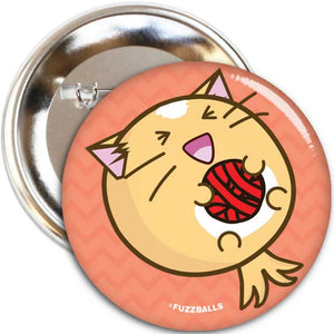 Fuzzballs Cat Yarn Badge