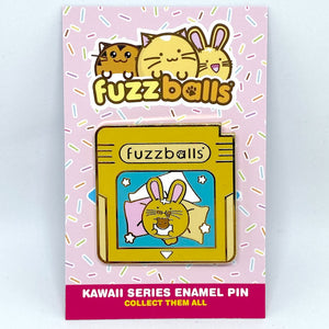 Fuzzballs Video Game Cartridge Enamel Pin Badges & Pins - Sweetie Kawaii
