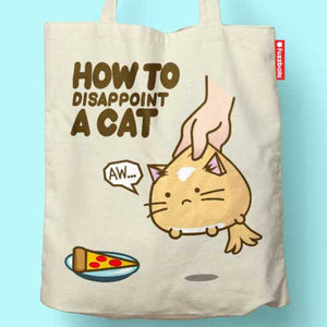 Fuzzballs How to Disappoint a Cat Tote Bag Bags & Wallets - Sweetie Kawaii