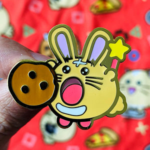 Fuzzballs Ollie's Epic Cookies Bunny Enamel Pin