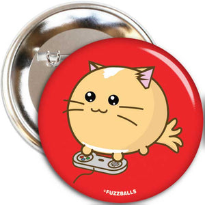 Fuzzballs Pawesome At Games Badge Badges & Pins - Sweetie Kawaii