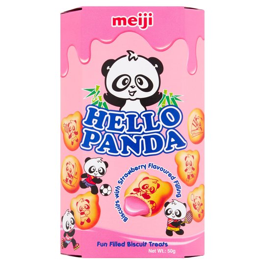 Hello Panda Strawberry Flavour Filled Biscuits Japanese Candy & Snacks - Sweetie Kawaii