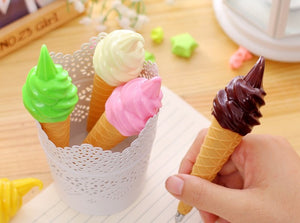 Summertime Dessert Ice Cream Cone Pen Stationery - Sweetie Kawaii