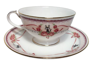 Studio Ghibli Kiki's Delivery Service Jiji Tea Cup & Saucer Set (Japanese Exclusive)