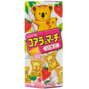 Lotte Koala March Strawberry Cream Biscuits Japanese Candy & Snacks - Sweetie Kawaii