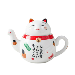 Maneki Neko Lucky Cat Tea Set