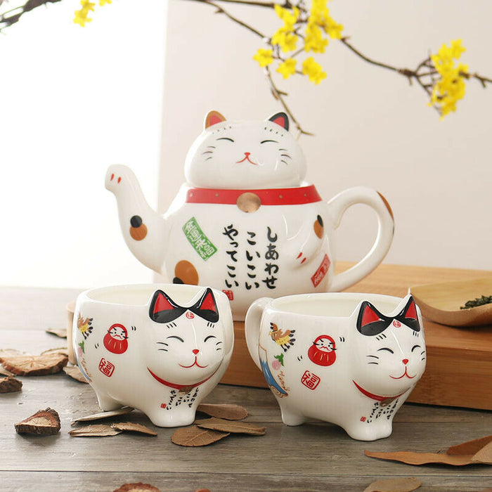 Most Wanted: Three Cat Siblings Tail Teapot - Super Cute Kawaii!!