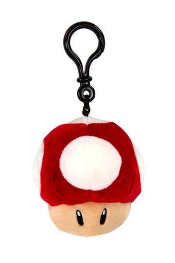 Mario Kart Mocchi-Mocchi Clip On Plush Hanger Super Mushroom Keychain