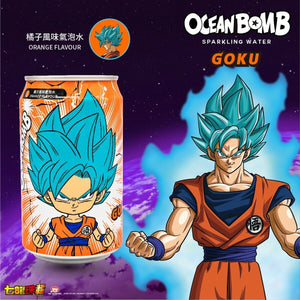 Ocean Bomb Dragonball Super Goku Orange Flavoured Sparkling Water Drink