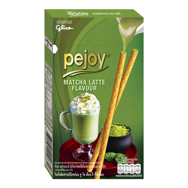 Pejoy Matcha Latte Flavour Filled Biscuit Sticks