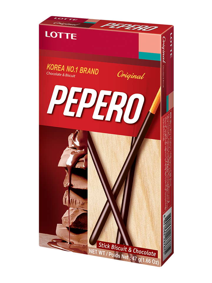Pepero Original Chocolate Biscuit Sticks