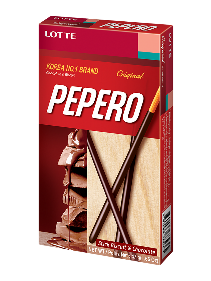 Pepero Original Chocolate Biscuit Sticks