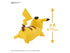 Bandai Pokémon Plamo Quick!! Collection Pikachu Battle Pose No.03 Model Kit