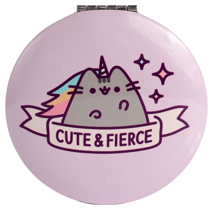 Pusheen Cat Pusheenicorn 'Cute & Fierce' Compact Pocket Mirror