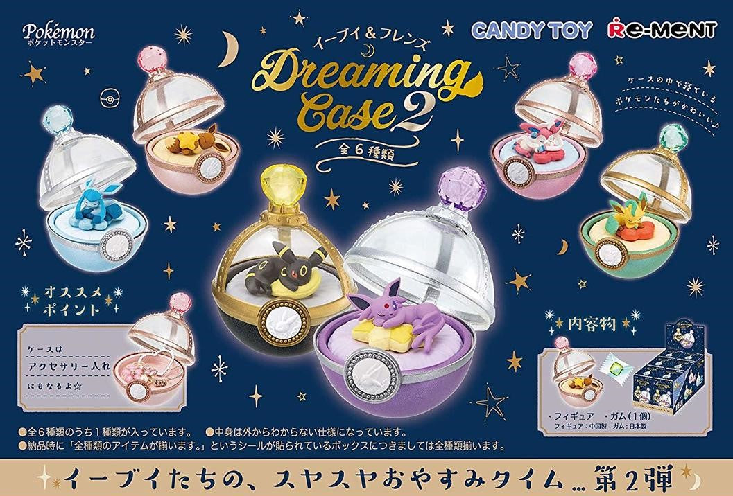 Re-ment Pokemon Dreaming Case 2 Eevee & Friends