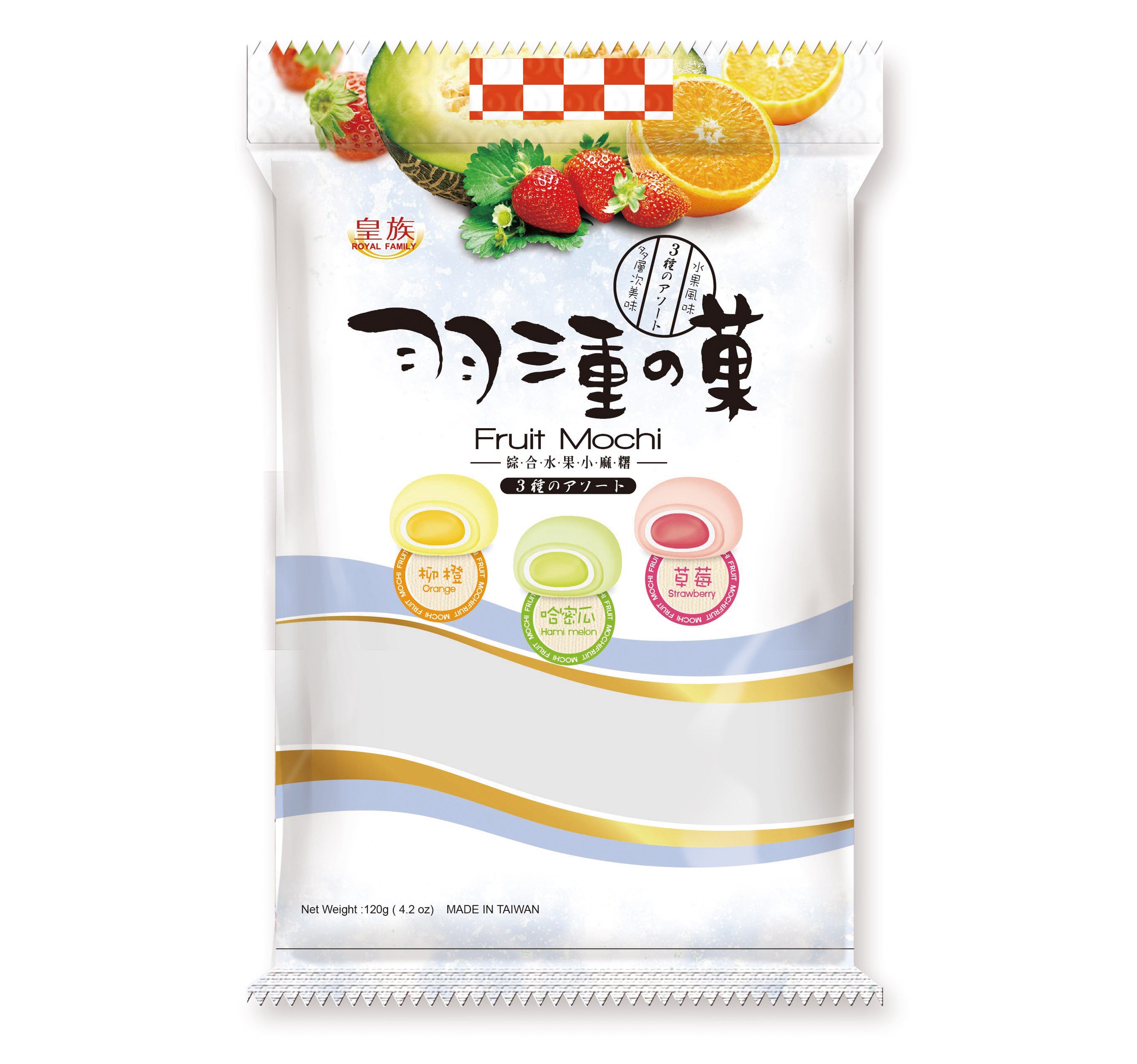 Royal Family Mini Assorted Fruit Japanese Mochi Rice Cakes