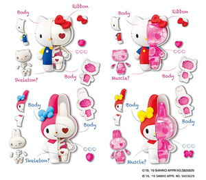 Sanrio Puzzle Mascot Kaitai Fantasy Figures - Hello Kitty & My Melody Collectables - Sweetie Kawaii