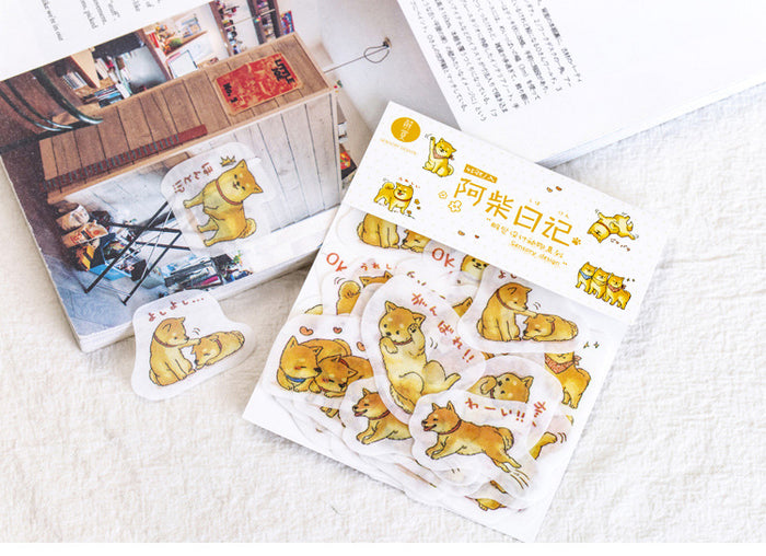 Shiba Inu Seal Sticker Flakes