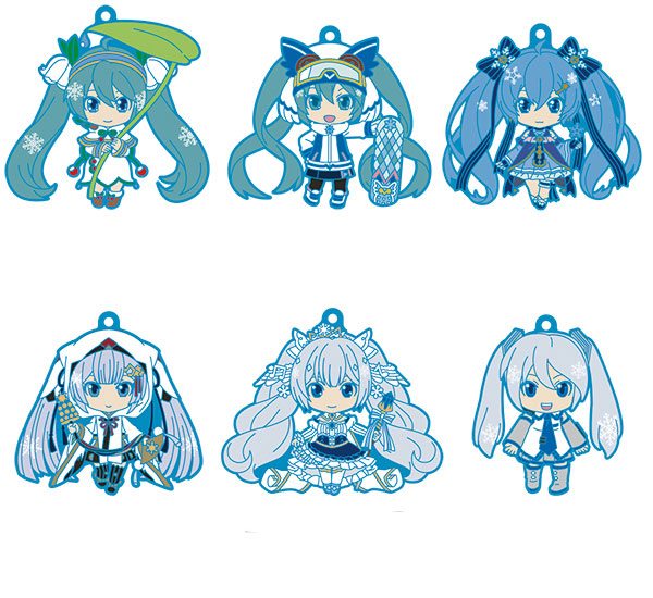 Vocaloid Hatsune Miku Nendodroid Plus Collectable PVC Keychain - Snow Miku Collection Vol. 2 Collectables - Sweetie Kawaii
