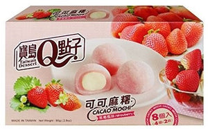 Taiwan Dessert Strawberry & White Chocolate Mochi Japanese Candy & Snacks - Sweetie Kawaii