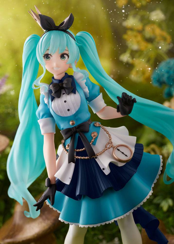 Vocaloid PVC Princess AMP Statue Hatsune Miku Alice Ver. Figure