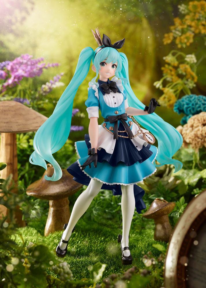 Vocaloid PVC Princess AMP Statue Hatsune Miku Alice Ver. Figure